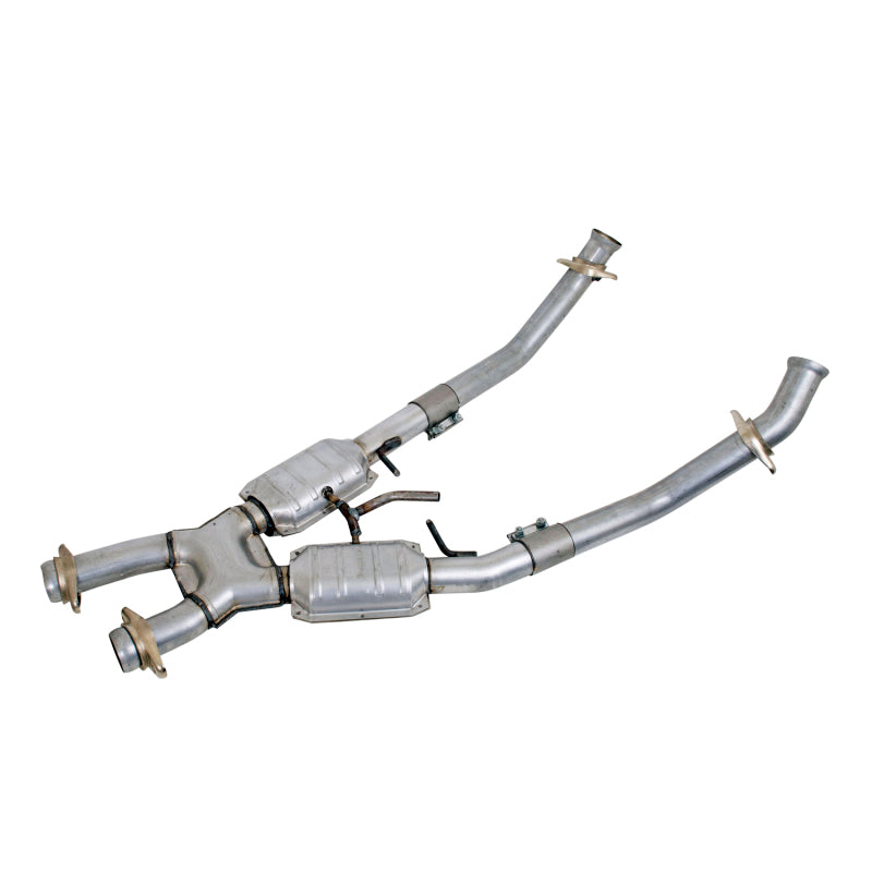 BBK  1662 Mustang 5.0 High Flow X Pipe With Catalytic Converters - 2-1/2