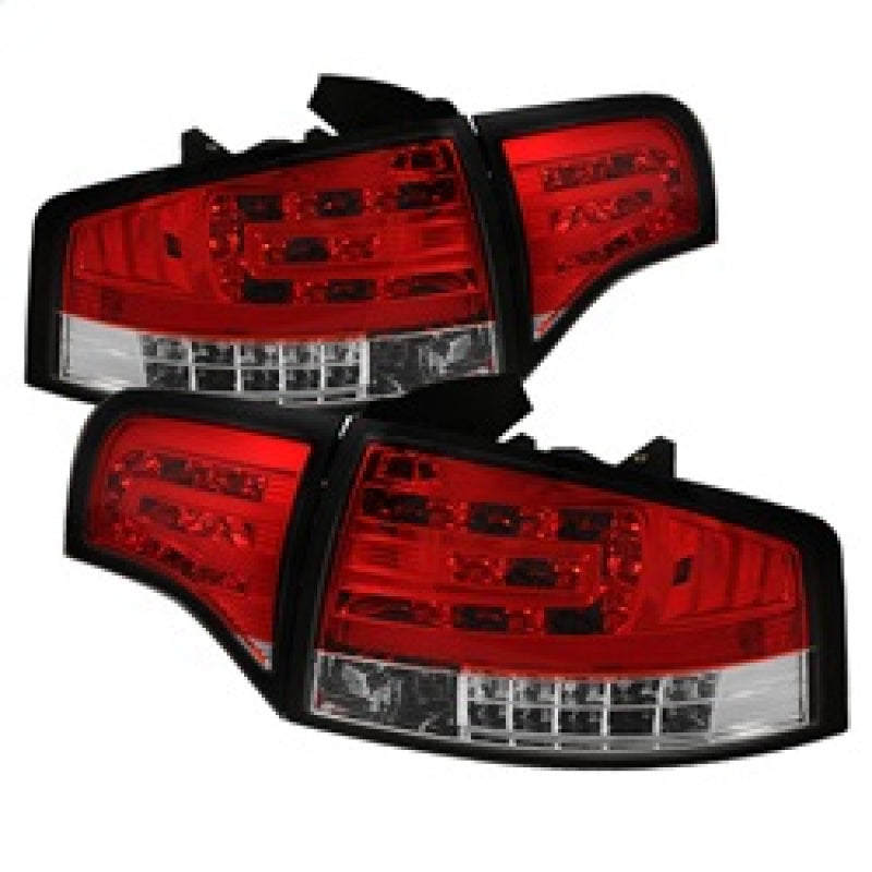 Spyder 5029294 fits Audi 06-08 A4 4Dr LED Tail Lights Red Clear ALT-YD-AA406-G2