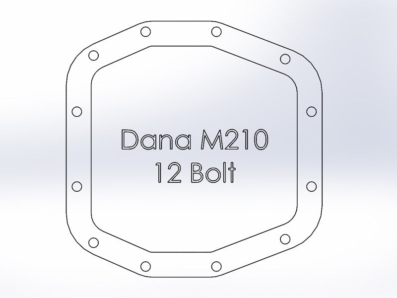AFE 46-71030B Pro Series Front Differential Cover Black (Dana M210) 18-19 fits