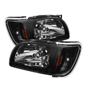 5056221 Xtune fits Toyota 01-04 Tacoma 1 Piece w/ Chrome Trim Crystal Headligh