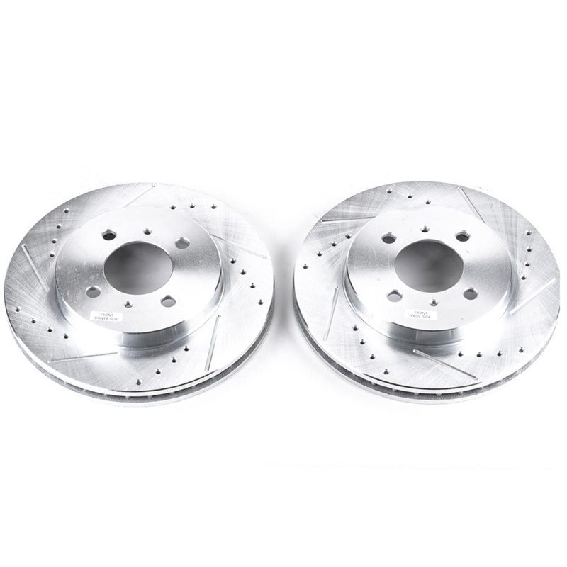 PowerStop fits Mitsubishi 02-07 Lancer Front Evolution Drilled & Slotted Rotors
