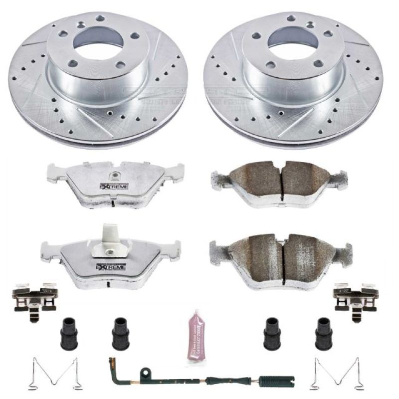 PowerStop K628-26 01-03 fits BMW 525i Front Z26 Street Warrior Brake Kit