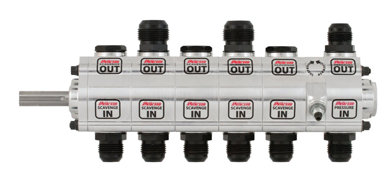 Peterson Fluid Systems 1507448 R4 6-Stage Oil Pump - Right Side Mount - HV - Rear Drive - Front Pressure