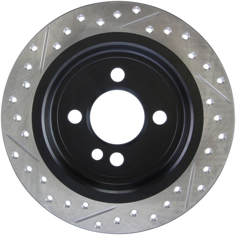 Stoptech 127.34094L 07-09 Mini Cooper/Cooper S Slotted & Drilled Left Rear Rotor