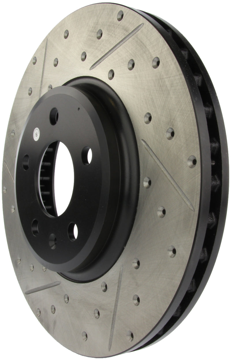 Stoptech 127.33123R Power Slot 09-10 Audi A4/A4 Quattro / 08-10 A5 / 10 S4 Front Right Drilled & Slotted Rotor