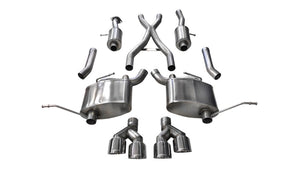 CORSA Performance 14992 Corsa 2014-2021 fits Jeep Grand Cherokee Summit Edition Polished 2.5in Dual Rear Exit Cat-Back Exhaust