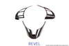 Revel 1TR4GT0BM02 GT Dry Carbon Steering Wheel Insert Covers 14-17 fits Mazda Ma