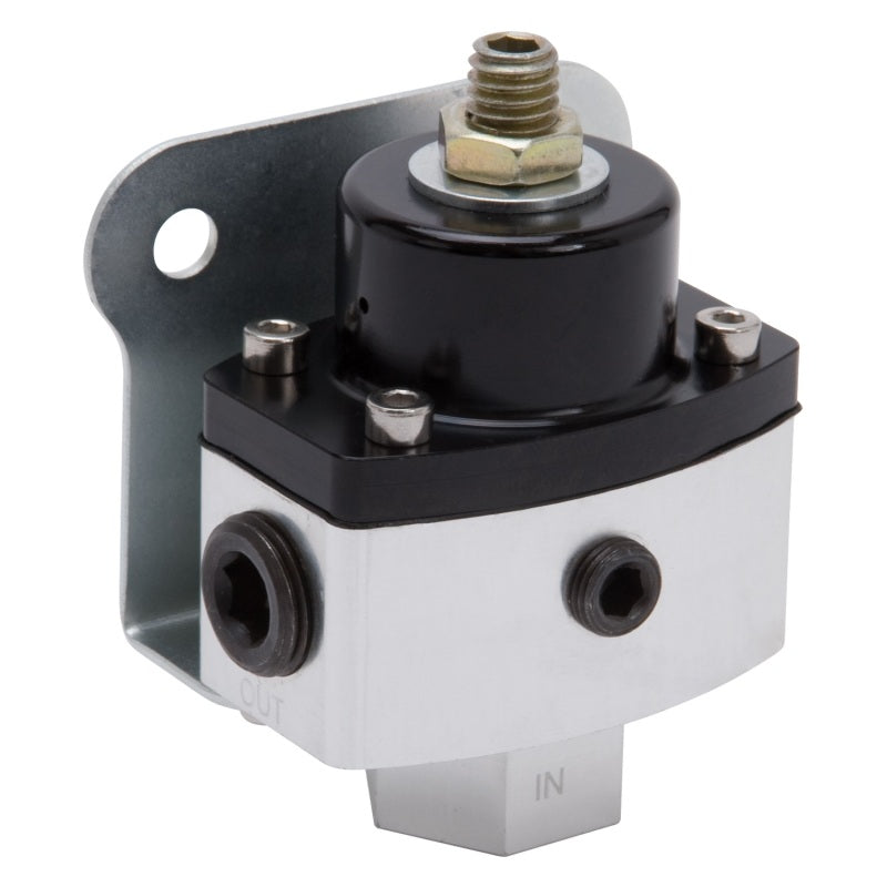 Edelbrock 8190 Fuel Pressure Regulator 4-1/2 to 9 PSI Satin Finish