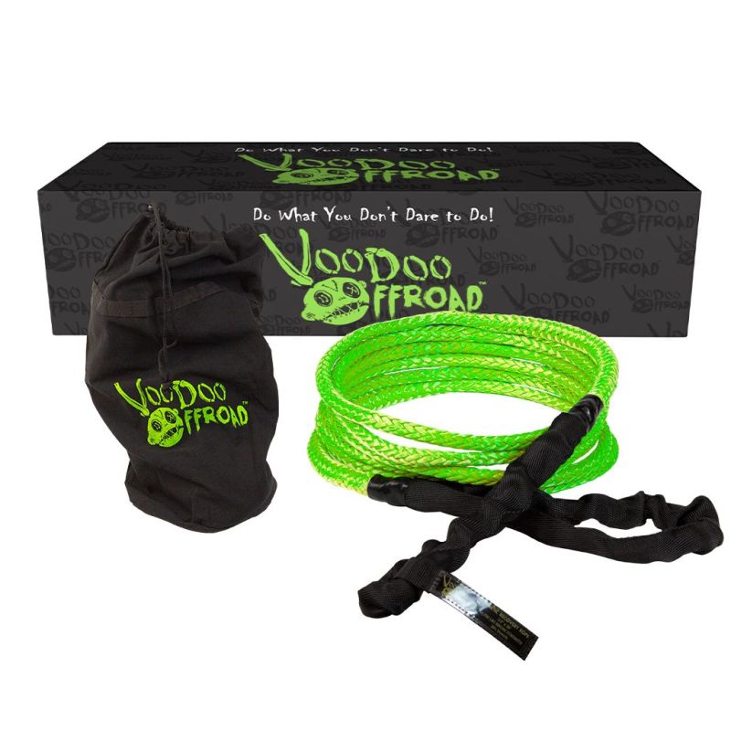 Voodoo Offroad 1300007A 2.0 Santeria Series 1/2in x 20 ft Kinetic Recovery Rope for UTV - Green