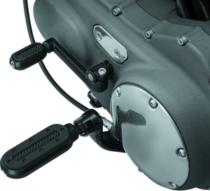 Kuryakyn 7032 Kuryakyn Heavy Industry Pegs With Adapters Satin Black