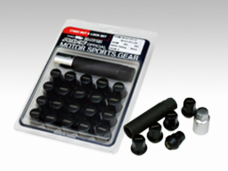 Rays W17RN2PC1215 17 Hex Racing Nut 12x1.50 (Open End) (Blue Seat) - Blk (2 Pieces)