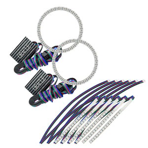 ORACLE Lighting 2267-334 Oracle 15-17 fits Ford Mustang V6/GT/fits Shelby DRL w/ Halo Kit - ColorSHIFT w/o Controller