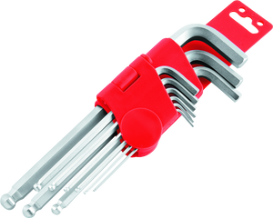 BikeMaster 151580 BikeMaster 9-pc Ball End Short Wrench Set - Metric