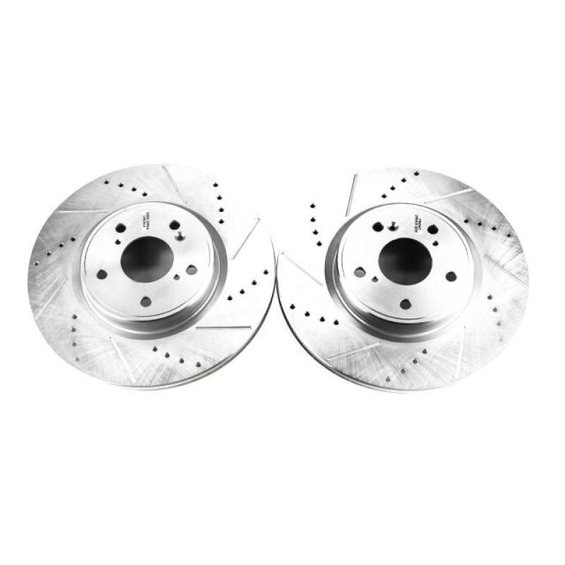 PowerStop fits Honda Accord Front Evolution Drilled & Slotted Rotors - Pair