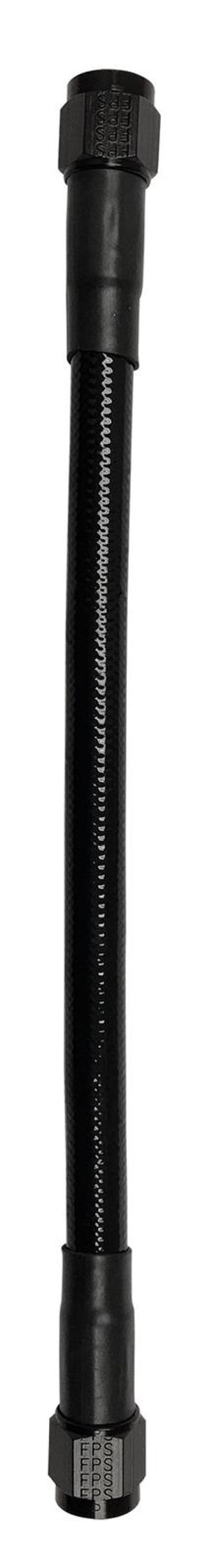 Fragola 6026-1-1-16BL -6AN Ext Black PTFE Hose Assembly Straight x Straight 16in
