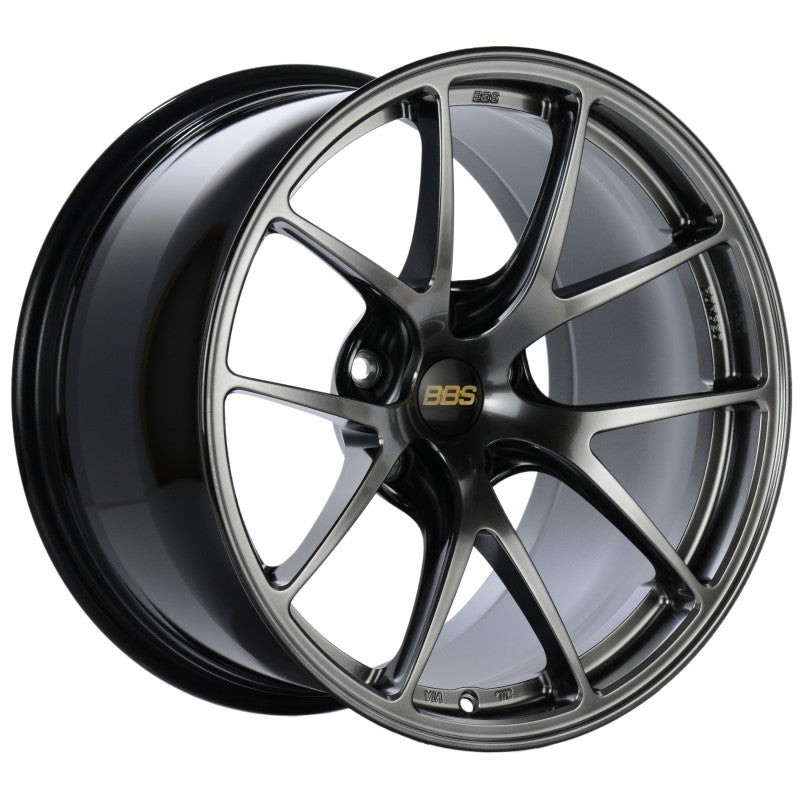 BBS RIA028DB RI-A 18x9.5 5x120 ET27 Diamond Black Wheel -82mm PFS/Clip Required