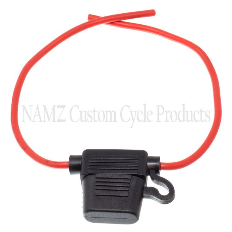 NAMZ NAFH-01 Sealed ATO Fuse Holder 14g Wire (Fits ATO Fuses Up to 40 AMP)