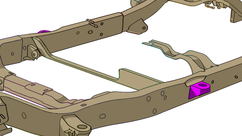 RustBuster RB7418 Rust Buster Avalanche/fits Suburban/Yukon Center Body Frame Mount