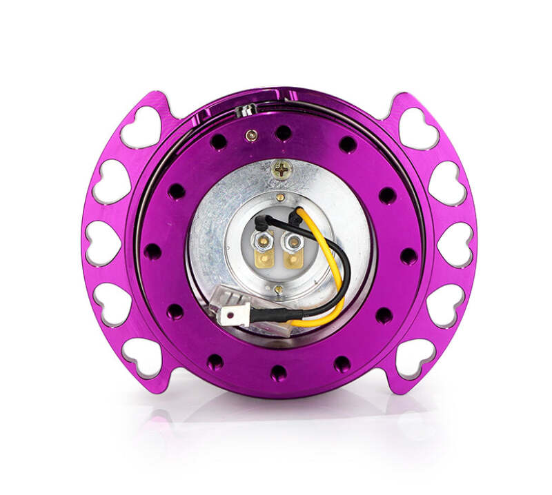 NRG SRK-222PP-PP Quick Release Kit - Purple Body/ Purple Heart Cutout Ring