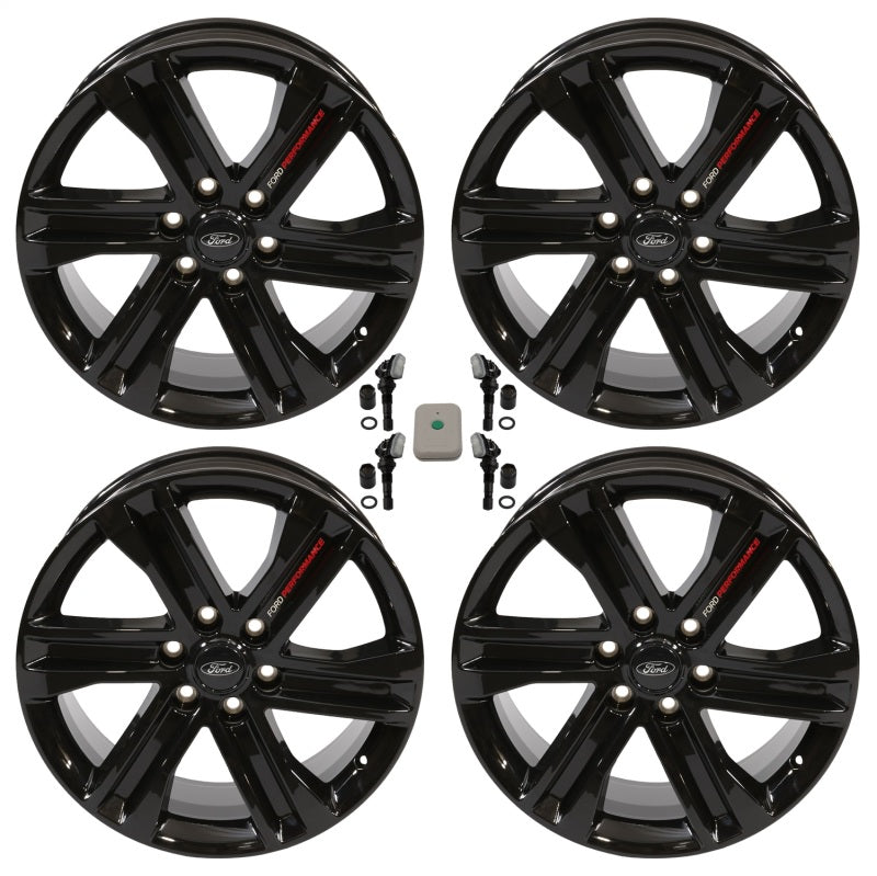 fits Ford 15-22 Racing M-1007K-S2085F15B F-150 20x8.5 Gloss Black Wheel Kit