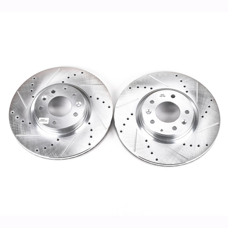 PowerStop fits Mazda 06-07 6 Front Evolution Drilled & Slotted Rotors - Pair