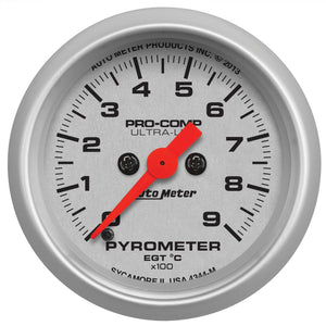 AutoMeter 4344-M Autometer Ultra-Lite 52mm 0-900 Deg C Electronic EGT Kit