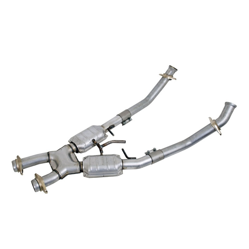 BBK  1663 Mustang 5.0 High Flow X Pipe With Catalytic Converters - 2-1/2