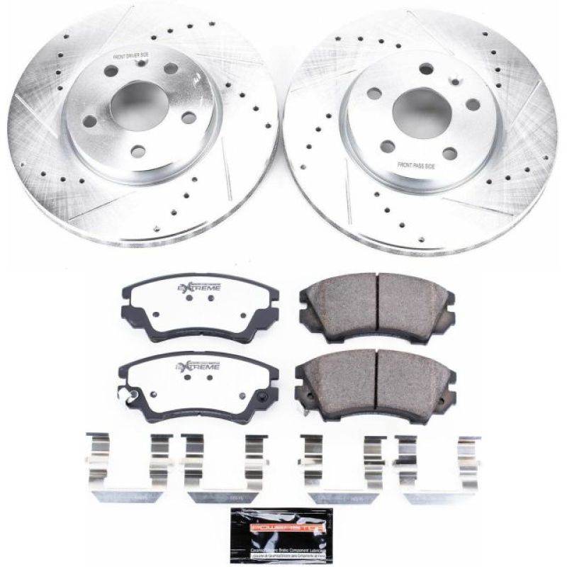 PowerStop K3031-26 2017 fits Buick Regal Front Z26 Street Warrior Brake Kit