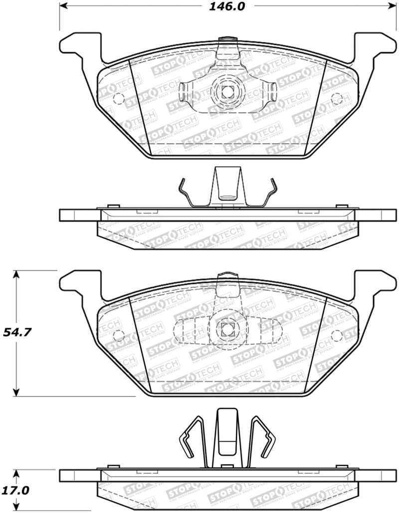 Stoptech 308.1055 Street Brake Pads