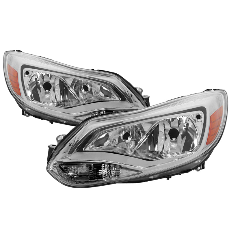 xTune 9037344 fits Ford Focus 2012-2014 Halogen Only OEM Style Headlights - Chr