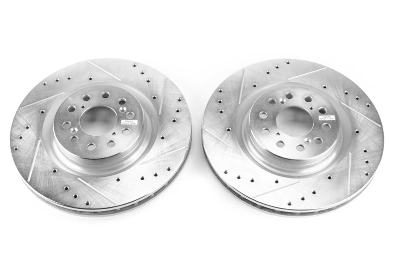 PowerStop fits Honda 17-18 Civic Front Evolution Drilled & Slotted Rotors - Pair