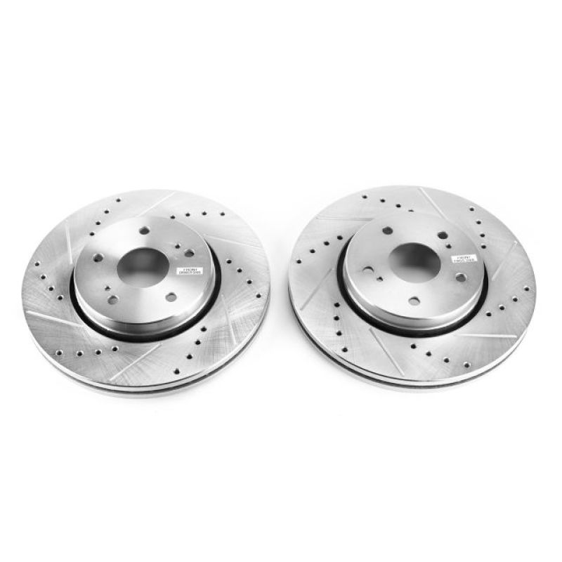 PowerStop fits Suzuki 10-13 Kizashi Front Evolution Drilled & Slotted Rotors -