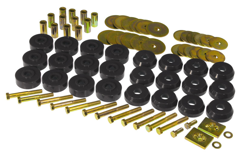 Prothane 7-145-BL fits Chevy Conv Impala / Belair Body Mount Kit - Black