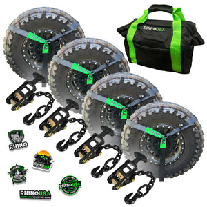 Rhino USA LASSO-STRAPS-BLK Lasso Straps; Basket Straps - Black