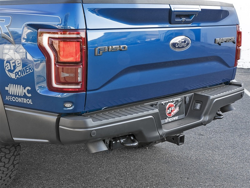 AFE 49-33095-B orce-Xp Cat-Back Exhaust w/Dual Hi-Tuck Tips Black 17-18 fits Fo