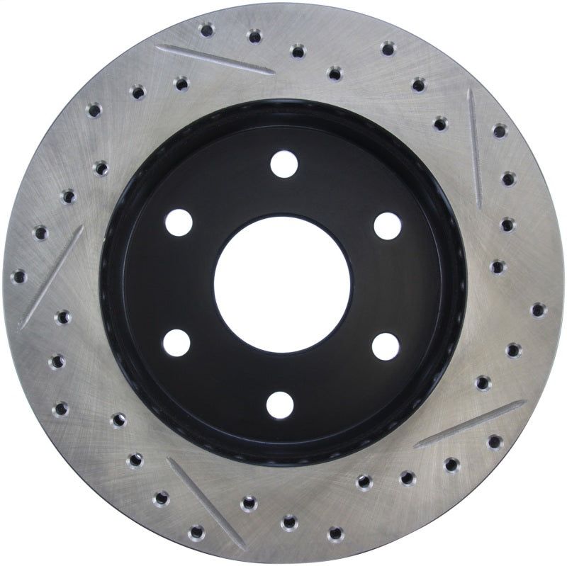 Stoptech 127.66009R 92-00 GMC Suburban 1500 4WD (6 lug) Front Right Slotted & Drilled Rotor