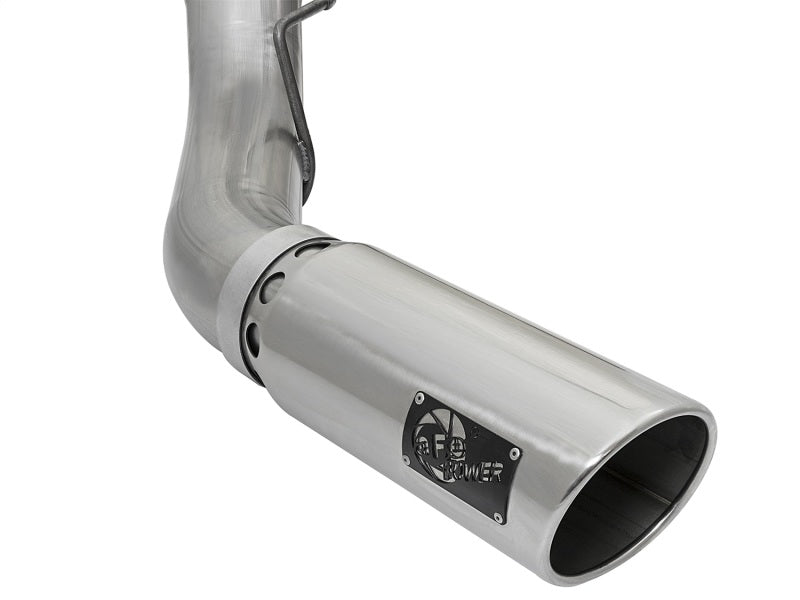 AFE 49-43090-P BORE HD 5in 409-SS DPF-Back Exhaust w/Polished Tip 2017 fits For
