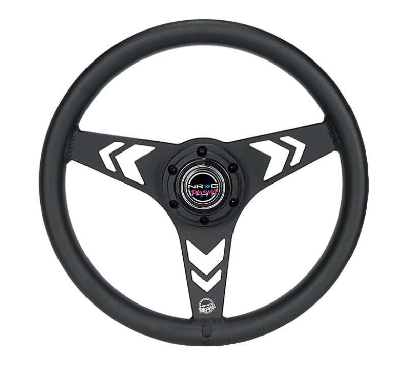 NRG RST-070-BK RST-070-BK Aluminum Steering Wheel 330mm - Arow Cutout -