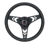 NRG RST-070-BK RST-070-BK Aluminum Steering Wheel 330mm - Arow Cutout -
