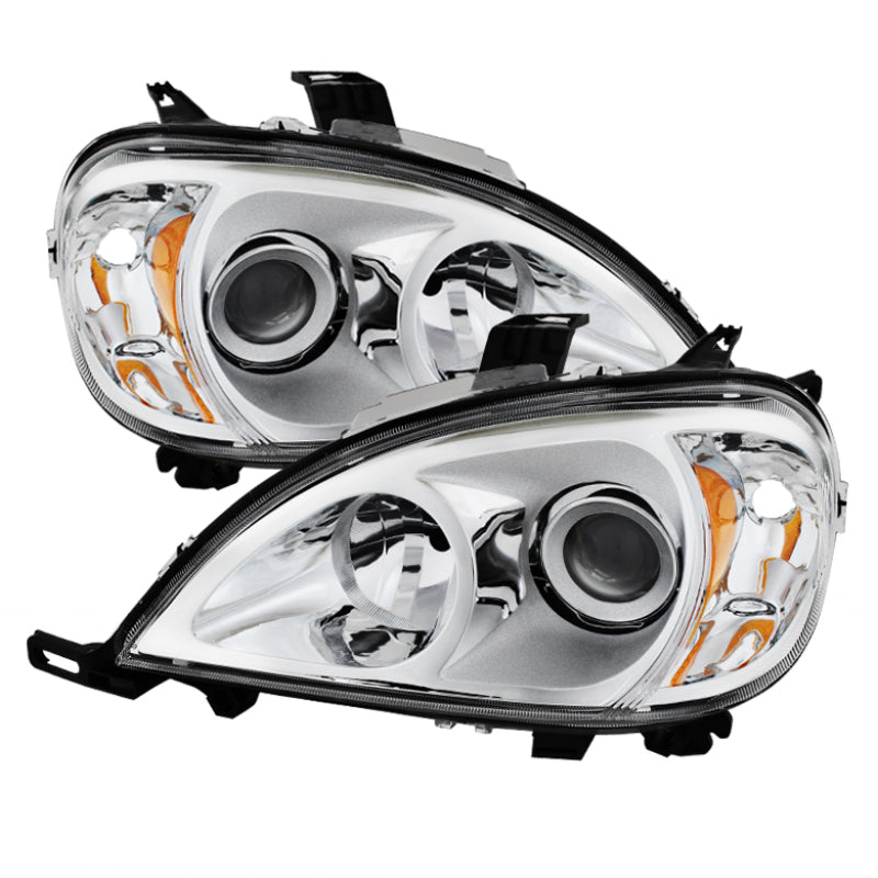 9028205 Xtune fits Mercedes Benz W163 Ml-Class ProjectOEr Headlights Chrome PR