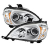 9028205 Xtune fits Mercedes Benz W163 Ml-Class ProjectOEr Headlights Chrome PR