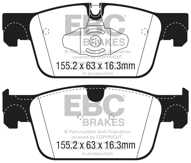 EBC DP22305 2017+ fits Volvo S90 2.0L Turbo Greenstuff Front Brake Pads