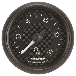 AutoMeter 8021 Autometer GT Series 52mm Mechanical 0-100 psi Oil Pressure Gauge