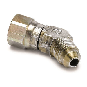 AutoMeter 3273 Autometer -4AN Elbow Fitting - 45 Deg w/ Swivel Nut
