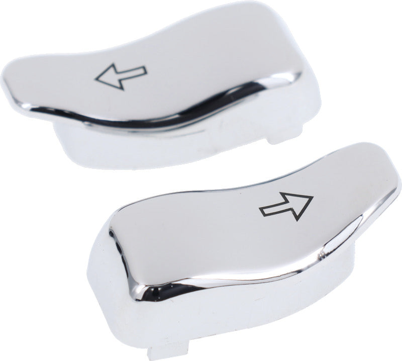 Bikers Choice 483317 14-Up FLHR FLTR Chrome Turn Signal Switch Extensions Pr