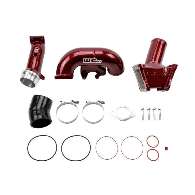 Wehrli WCF100163-RED fits Chevrolet 06-07 Duramax LBZ 3in. Y-Bridge Kit - WCFab Red