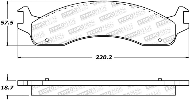 Stoptech 308.0655 Street Brake Pads