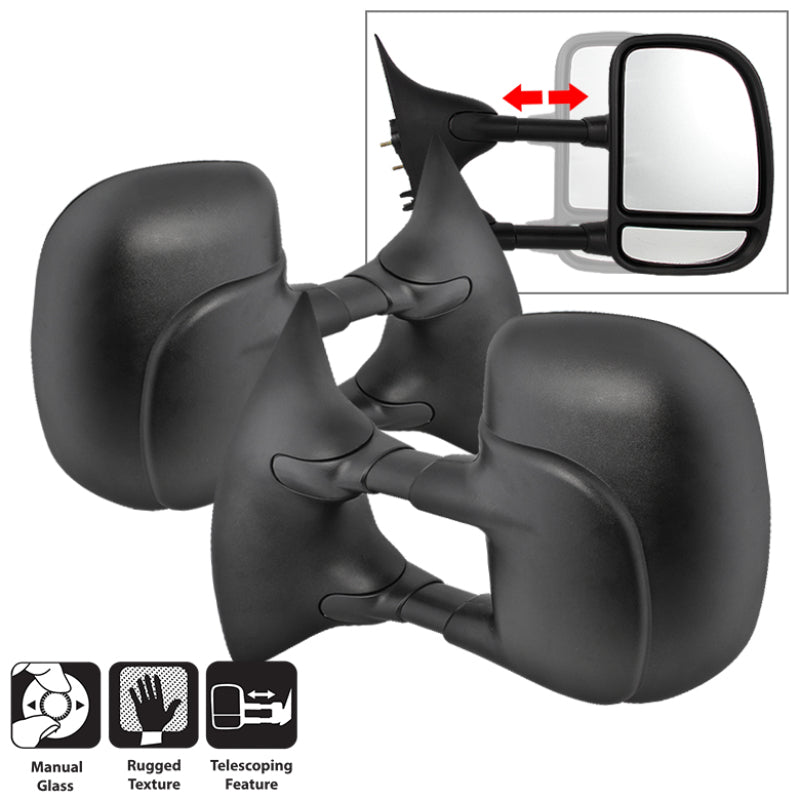 xTune 9935657 02-07 fits Ford SuperDuty L/R Manual Extendable - Manual Adjust M