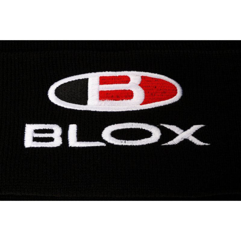 BLOX Racing BXAP-00126 Classic Beanie - Black w/ Stacked Logo