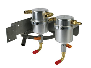 Moroso 85489 08-14 fits Subaru WRX Air/Oil Separator Catch Can - Billet Aluminum
